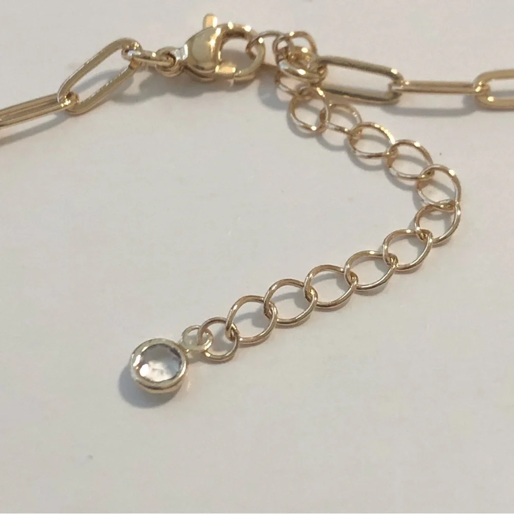 NIB O.Secret Paperclip Chain Pendant Necklace - Picture 11 of 15